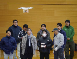 体育館を使い実践練習